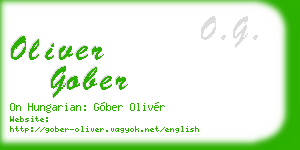 oliver gober business card